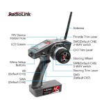 NEW Radiolink RC6GS V3 2.4G 7 Channel RC Radio Transmitter and Gyro Receiver R7FG New Upgrade Remote Controller for RC Car Boat